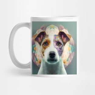 A Fractal Design of A Jack Russell Terrier Mug